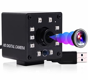 ELP 夜間視力カメラ 高速 480P 100FPS USB ウェブカメラ 200万画素 フルHD 1080P 30FPS ミニカメラ 3.6mmレンズ 広角 監視 ウェブカメラ 