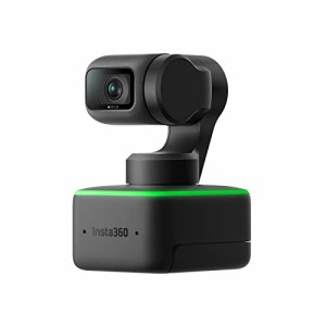 Insta360 Link -4Kウェブカメラ 1/2インチセンサー付きPTZ 4Kウェブカメラ、AI追跡、ジェスチャー制御、HDR、ノイズキャンセリングマイク