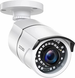 ZOSI 防犯カメラ 屋外 監視カメラ 1080P 230万画素 アナログ/AHD/CVI/TVIカメラ 36個赤外線搭載 IRカットフィルター 3.6MM固定レンズ 搭