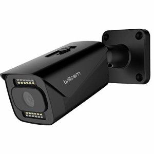 【新型AI人感発光・広角】 Brillcam 500万画素防犯カメラ 屋外屋内 POE 5MP 監視カメラ POE給電カメラ AI人体感知 センサー発光 カラー映