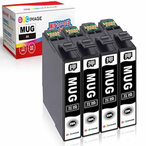  GPC Image エプソン対応 インクカートリッジ マグカップ ブラック MUG-BK 4本セット マグカップ 互換インク Epson EW-452A EW-052A イン