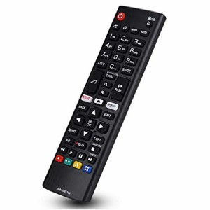 LGTVリモコン スマートテレビリモコン リモートコントローラー ABS 素材 LG AKB75095308 軽量 168*46*22MM 最大10 メートル 耐摩耗性 耐