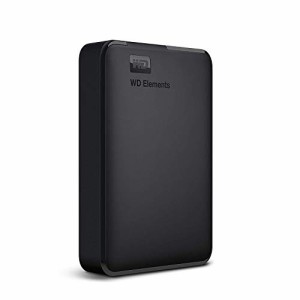  WD ポータブルHDD 5TB USB3.0 ブラック WD Elements Portable 外付けハードディスク / 2年保証 WDBU6Y0050BBK-WESN  