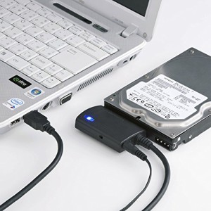 サンワサプライ SATA-USB3.0変換ケーブル HDD/SSD/光学式ドライブ ケーブル長0.8m USB-CVIDE3  