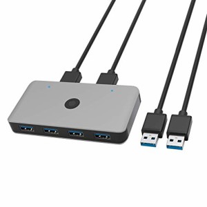  USB切替器 Anikks USB3.0 高速転送 USB 切り替え PC2台用 セレクター スイッチ プリンタ マウス ハブ キーボード切替機 usb 切替 手動 1