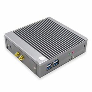  Skynew 小型パソコン ファンレス 静音 ミニPC celeron N2840 / 4GB DDR3L / 128GB SSD/Wi-Fi & Bluetooth 4.2対応 / 複数LANポート/複数