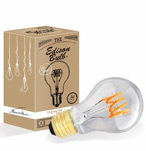 E26 調光器対応 エジソンバルブ LED電球 スパイラル (ノーマルクリア) 電球色 4W 270lm 2400K エジソン電球 裸電球 アンティーク電球