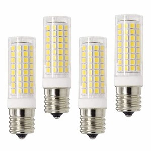 新型E17口金 LED電球 7W 昼光色, E17 LED 小型電球 75Wハロゲンランプに相当全方向広配光 密閉器具対応 断熱材施工器具対応 長寿命 家用 