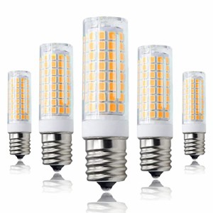 E17 LED 電球 7W E17口金 電球 70Wハロゲンランプ相当, 省エネ 高輝度730LM 全方向広配光 調光器対応 電球色 3000K（5個入り）