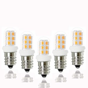 E12 口金,20Ｗハロゲンランプ相当,E12 LED 電球色3000K,2W,200LM, 小丸電球タイプ,C7 常夜灯,密閉形器具対応,省エネタイプ( 5個入)