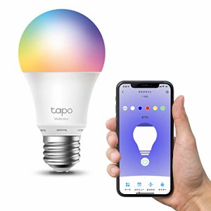 TP-Link Tapo スマート LED ランプ 調光タイプ マルチカラー E26 800lm 電球色 Echo シリーズ/Google ホーム 対応 追加機器不要 3年保証 