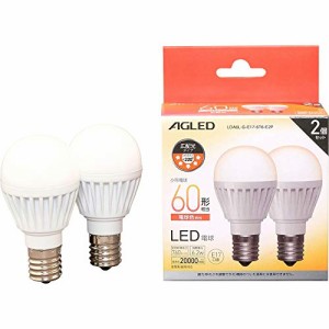 アイリスオーヤマ LED電球 E17 広配光 60W 形相当 電球色 2個セット LDA6L-G-E17-6T6-E2P