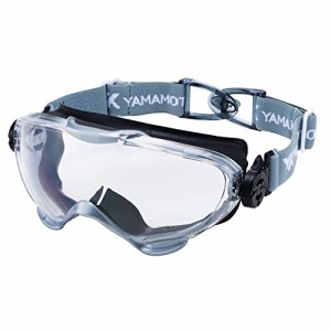 山本光学 YAMAMOTO YG-6000BB ゴーグル 後ろ止めバックルベルトマスク併用可 ブラック×シルバー PET-AF(両面ハードコートくもり止め) 日
