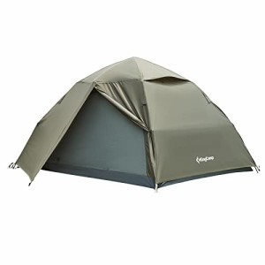 KingCamp（キングキャンプ）ワンタッチテント 二重層 大型 3-5人用 キャンプ テント コンパクト 耐水圧3000mm 防水 ワンタッチ式 防風 UV