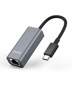  Anker USB-C to イーサネットアダプタ USB Type-C機器対応 MacBook/MacBook Air (2018) iPad Pro ChromeBook Pixel 他対応 (グレー)  