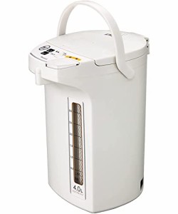 ピーコック 電気ポット 保温付き 4リットル 700W 湯沸かしポット 保温 再沸騰 コーヒー約33杯分 湯沸かし器 4L ホワイト