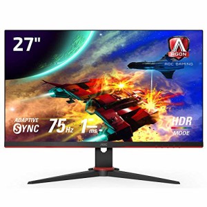 AOC ゲーミング液晶モニター 27G2E5/11 (27インチ/フルHD/IPS/HDMI/DisplayPort/75Hz/応答速度1ms/HDRエフェクトモード/FreeSync/フリッ