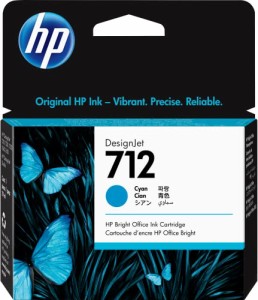 HP 712 シアン 29ml 純正インクカートリッジ (3ED67A) DesignJet T650 T630 T230 T210 ＆ Studio プロッタプリンター用