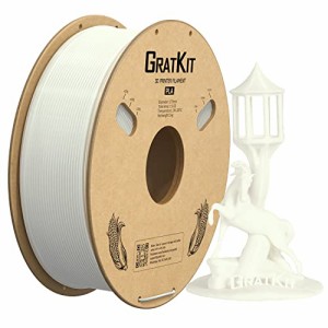 GratKit PLA フィラメント 3Dプリンター用造形材料 3D印刷 3Dプリンター フィラメント PLA 1.75mm 寸法精度+/-0.03mm 1kg スプール ほと