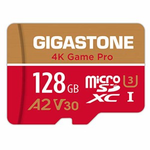 【5年保証 】Gigastone Micro SD Card 128GB A2 V30 マイクロSDカード UHS-I U3 Class 10 100/80 MB/S 高速 Gopro アクションカメラ スポ