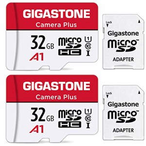  Gigastone マイクロSDカード 32GB Camera Plus フルHD 2Pack 2個セット メモリーカード 90MB/s 高速 Full HD動画 Micro SDHC U1 C10 2 S