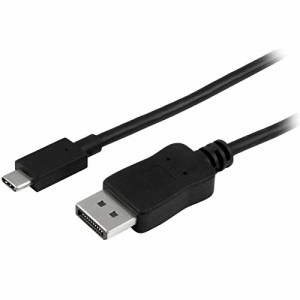 StarTech.com USB-C - DisplayPortディスプレイケーブル USB Type-C - ディスプレイポート変換アダプタ 1m 4K/60Hz ブラック CDP2DPMM1MB