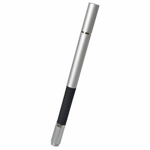 アクロス AcroStylus 2in1ボールペン付きディスク型スタイラスペン シルバー ATP-01SV