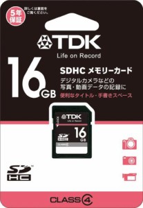 TDK SDHCカード 16GB Class4 (5年保証) T-SDHC16GB4