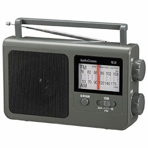 オーム電機 AudioComm AM/FMポータブルラジオ グレー RAD-T780Z-H 03-1688 OHM