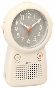 セイコー クロック 目覚まし時計 アナログ 録音再生機能つき アイボリー EF506C SEIKO