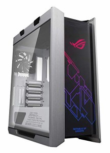 ASUS PC ミッドタワーゲームケース ROG STRIX HELIOS White 強化ガラス、アルミニウムフレーム、GPUブレース、420 mmラジエーターサポー