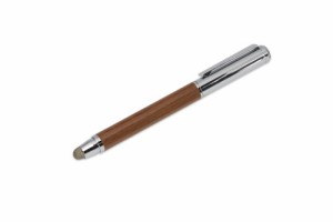 Deff 【高級筆記具に引けを取らないタッチペン】Touch Pen with Ballpoint Pen DTP-B20**** (カリン/シルバーボディ)