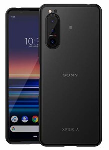 For Xperia5 IIケース SO-52Aケース SOG02ケース 耐衝撃 衝撃 吸収 指紋防止 薄型 軽量 半透明 マット加工 黄ばみなし ストラップホール