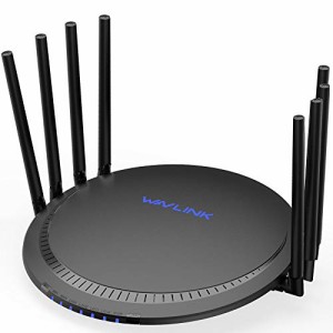 WAVLINK Wi-Fi 無線LAN ルーター トライバンド 11ac AC3000 1733+867+400Mbps 8本強力なアンテナ搭載 MU-MIMO ビームフォーミング 全ポー