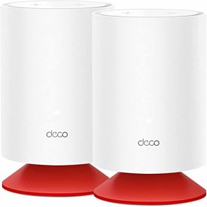 TP-Link WiFi 無線LANルーター Wi-Fi6 メッシュWi-Fiシステム Alexa搭載 Deco Voice X20 2ユニットセット