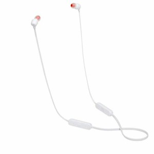 JBL TUNE115BT Bluetooth イヤホン ワイヤレス/マイクリモコン付き/マグネット搭載 ホワイト JBLT115BTWHT【国内正規品/メーカー 付き】