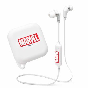 プレミアムスタイル PG-BTE1SD04MVL(ロゴ/ホワイト) MARVEL ワイヤレスステレオイヤホン