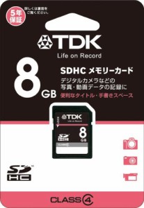 TDK SDHCカード 8GB Class4 (5年保証) T-SDHC8GB4