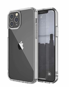 【RAPTIC】 iPhone12Pro / iPhone12 対応 ガラス ケース クリア 携帯ケース 硬度9H 強化ガラス × TPU ハイブリッド カバー 背面 透明 ガ