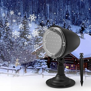 Syslux LED 雪投影 投影ランプ プロジェクター クリスマスライト バレンタインデー ロマンチック スポットライトLED投光器 置物ライト パ