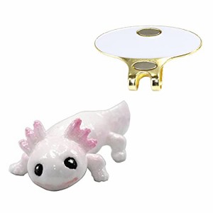 ホクシン交易 ゴルフマーカー ピンク 5.0cm×2.5cm×1.5cm こぢんまり工房コラボ商品 食品サンプルマーカー +(プラス) ウーパールー 台座