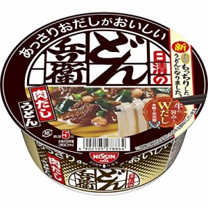 どん兵衛 日清のあっさりおだしがおいしいどん兵衛 肉だしうどん 日清食品 カップ麺 72g×12個