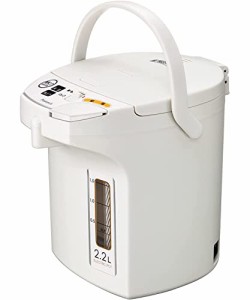 ピーコック 電気ポット 2.2リットル 沸とう 湯わかし 保温 カルキ抜き機能 電動式給湯 空焚き防止 ホワイト 給湯ポット