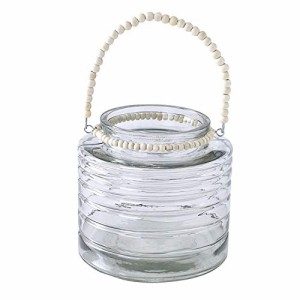 SPICE OF LIFE(スパイス) キャンドルホルダー 花瓶 チェーンハンドルガラスキャンドル用ベース enrich スモーク Lサイズ 直径18cm 高さ17