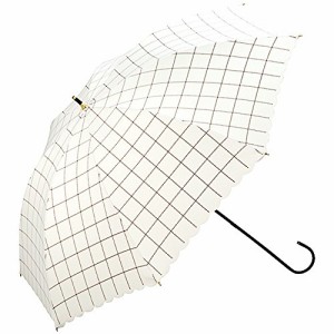 w.p.c 日傘 晴雨兼用 遮光 ハートボタン チェック オフ 50cm 81-5679