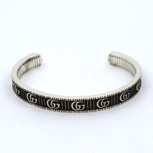 GUCCI / グッチ ◆ダブルG シルバー ブレスレット バングル SILVER 925 ブランド【ブレスレット/バングル/アンクル】 【中古】 