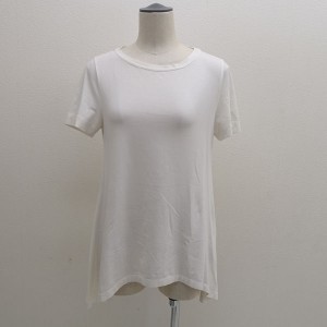 BRUNELLO CUCINELLI / ブルネロクチネリ ◆Tシャツ/半袖/襟装飾/フレア裾/ホワイト/サイズM DT5228201  【古着】 【中古】 