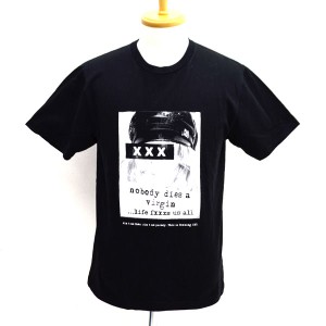 GOD SELECTION XXX ◆半袖Ｔシャツ/nobody dies a virgin/ブラック/サイズM メンズファッション 【中古】 