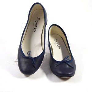 Repetto / レペット ◆パンプス/バレエシューズ/ハイヒール/ネイビー/36.5 レディース　【靴/クツ/シューズ/SHOES】 【中古】 