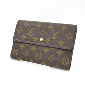 LOUIS VUITTON / ルイヴィトン ◆ポシェット パスポール 三つ折り財布 モノグラム  M60135【財布/ウォレット/wallet】 【中古】 